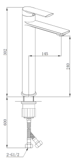 Смеситель для раковины Boch Mann Mimi XL хром BM8592